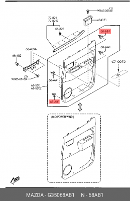 ПИСТОН GJ6A-68-AB1 (86-50) G350-68-AB1 MAZDA