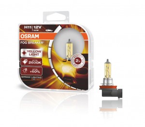Лампа 12V H11 55W PGJ19-2 бокс (2шт.) Fog Breaker OSRAM 62211FBR-HCB OSRAM