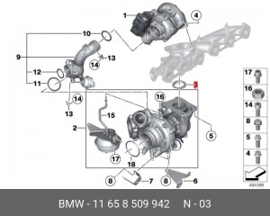 кольцо распорное!\ BMW 11 65 8 509 942 BMW