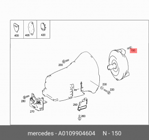 болт ! гидротрансформатора М8\ MB A 010 990 46 04 MERCEDES BENZ