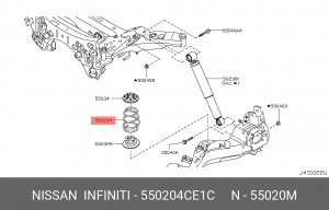 ПРУЖИНА ПОДВЕСКИ 55020-4CE1C NISSAN