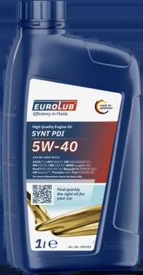 Масло моторное EUROLUB SYNT PDI SN/CF 5W40 синт.1л 308001 EUROLUB