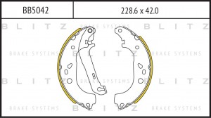 Колодки тормозные барабанные FORD Focus 04- BB5042 BB5042 BLITZ