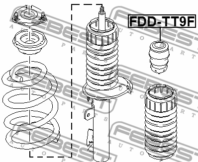 отбойник амортизатора переднего!\ Ford Transit 2.2TDCi-3.2TDCi 06> FDD-TT9F FEBEST