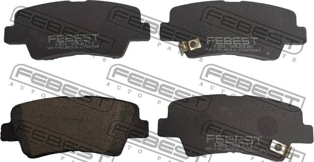 Колодки задние HYUNDAI TUCSON 2004- 1201-SOLR 1201-SOLR FEBEST