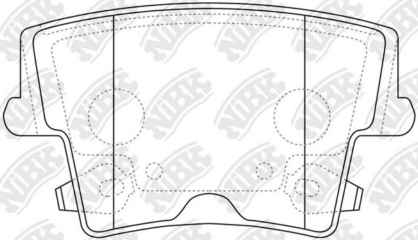 PN0422-NIBK колодки дисковые з.\ Chrysler 300C 2.7/3.5/5.7/6.1 V8 04> PN0422 NIBK