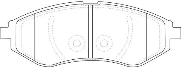 Колодки тормозные передние (CHEVROLET AVEO (T250, T255)) BP10370 BP10370 SB NAGAMOCHI