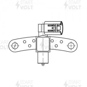 Датчик коленвала для а/м Renault Duster (10-) 1.6i чёрный (VS-CS 0904) VSCS0904 START VOLT