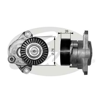 Ролик приводного ремня MERCEDES C (W202,W203),E (W210,W211),S (W140,W220) натяжи T38319 GATES