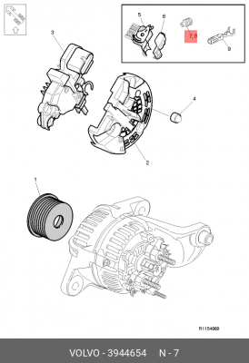 уплотнитель! провода \VOLVO 3944654 VOLVO