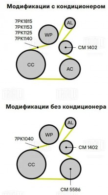 Ролик генер.Nissan Qashqai (06-)/Juke (10-) CM1402 CM 1402 TRIALLI
