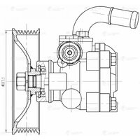 насос ГУР!\ Hyundai H-1 2.5D 07> LPS0825 LUZAR