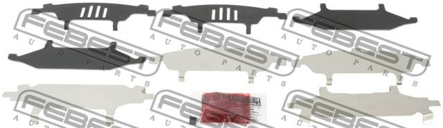 Комплект монтажный для дисковых колодок TOYOTA COROLLA 2000-2006 0103-ZZE120F 0103-ZZE120F FEBEST