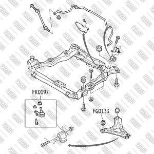 Опора шаровая нижняя левая/правая FORD Mondeo 93- FK0197 FK0197 FIXAR