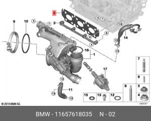 Уплотнение выпускного коллектора BMW 11657618035 11 65 7 618 035 BMW