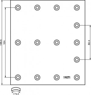 Накладки тормозные 19939/19071 STD VL882S7100 DON