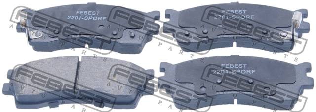 Колодки тормозные компл 2201-SPORF 2201-SPORF FEBEST