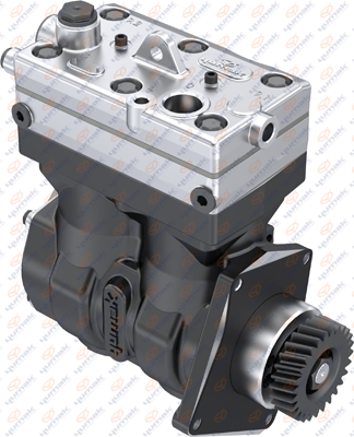 Компрессор воздушный 2-х цилиндровый MERCEDES: AXOR, TRAVEGO, CITARO, OM 457, AX 01.06.050 YUMAK