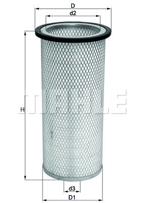 Фильтр воздушный LXS217 MAHLE KNECHT