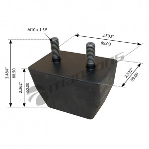 отбойник рессоры! M10x1.5/89x59x60мм DAF 200159 MANSONS