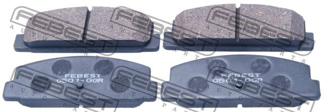 Колодки тормозные дисковые 0501-GGR 0501-GGR FEBEST