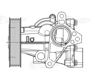 Насос водяной SUZUKI Grand Vitara (06-) LUZAR LWP2424 LUZAR