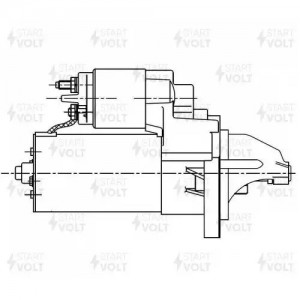 Стартер для а/м Opel Astra J (10-) 1.4T/Corsa D (09-) 1.4i 1,1кВт (LSt 0501) LST0501 START VOLT