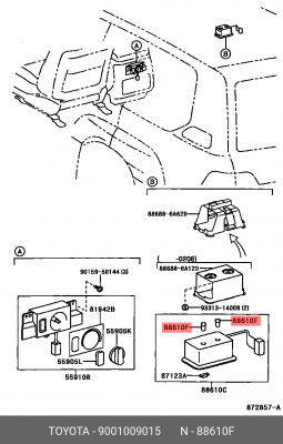 лампа!подсветки приборов\Toyota 90010-09015 TOYOTA