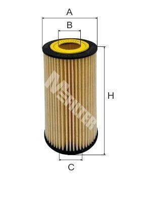фильтрующий элемент масла!\ MB W210/W211/W220 3.0CDi/3.2CDi 99> TE4048 MFILTER AUTOMOTIVE FILTERS