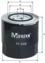 фильтр масляный!\ Audi 100/A6 2.0TD-2.5TDi 82-98, VW T4 1.9D/TD 90> TF 656 MFILTER AUTOMOTIVE FILTERS