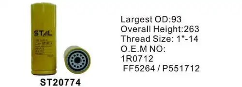 Фильтр топливный ST20774 STAL ST20774 STAL