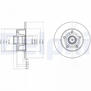 BG3030 диск тормозной задний!\ Audi A4 1.6-2.5TDi 96> BG3030 DELPHI