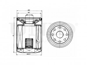 Фильтр масляный FLT-20092 UNIO