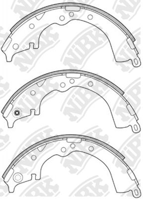 Колодки тормозные TOYOTA Hilux (05-) задние барабанные (4шт.) NIBK FN2335 NIBK