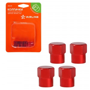 Колпачок камеры K-4 (красные, металл) 4 шт. AVC21 AIRLINE