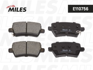 Колодки тормозные (Смесь Semi-Metallic) CHERY TIGGO/JAECOO/EXEED/OMODA/JAC J7/JS E110756 MILES