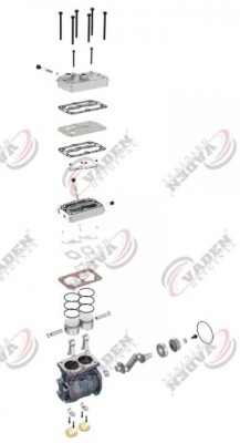 Компрессор DAF 1451651 1736785 Wabco 9115045060 1600060001 VADEN