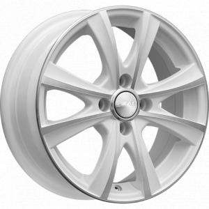 Скад Мальта 15.0 / 6.0J PCD 4x100.00 ET 48.00 ЦО 54.10 Литой / Белый с полирован 1640624 SKAD