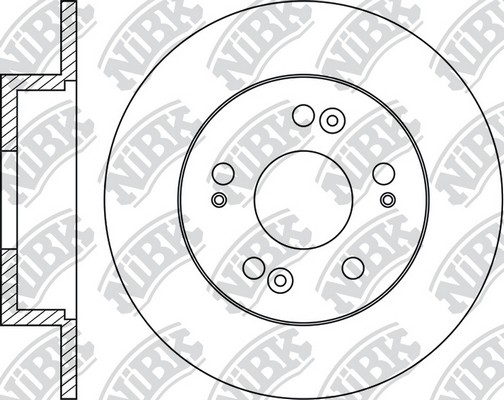 Диск тормозной HONDA ACCORD 2.0-2.4 03- задний RN1203 RN1203 NIBK