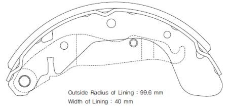 Колодки барабанные Daewoo Lacetti/Optra/Forenza 1.4/1.6/1.8 02-06 SA152 SA152 SANGSIN
