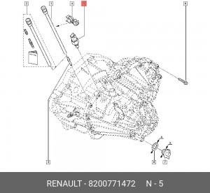 RENAULT SANDERO (2009>) VAZ LADA LARGUS (2011>) 8200771472 RENAULT