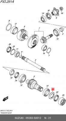 0928350012 Сальник раздатки 0928350012 SUZUKI