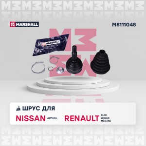 ШРУС внеш. без ABS Renault Logan I 07-  Clio III 05-  Megane II 02- M8111048 M8111048 MARSHALL