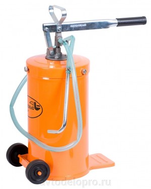 Нагнетатель масла (маслораздатчик) ручной с емкостью 16л, 85мл/ход, передвижной  42036 AVTO DELO