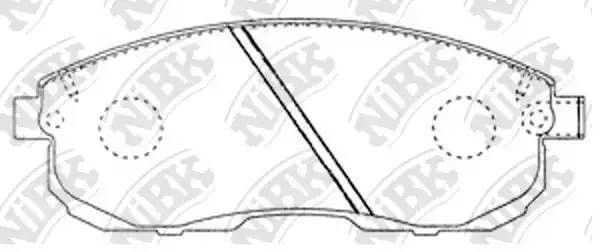 Колодки передние (NISSAN JUKE F15, TEANA I-II, MAXIMA J30, A32, TIIDA, SUZUKI SX PN2201 NIBK