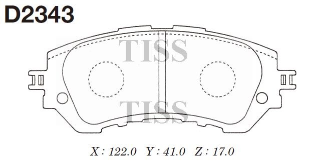 Замена на D2343H Колодки тормозные дисковые Toyota Yaris 13- D2343 D2343 MK KASHIYAMA