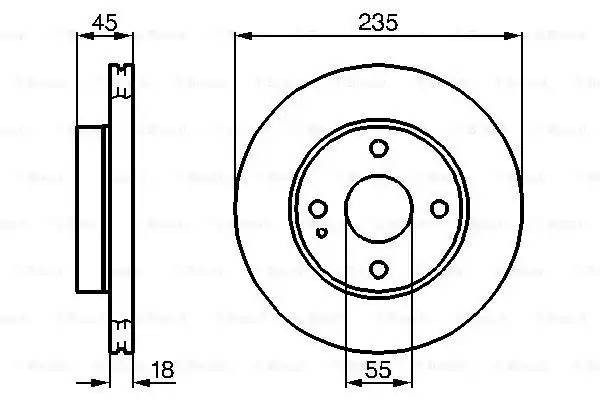 0 986 478 241 диск тормозной передний!\ Mazda 323 1.3-1.7D 89-94 0 986 478 241 BOSCH