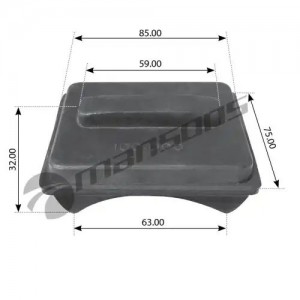 Отбойник MERCEDES LK/LN2 (84-98) рессоры передней MANSONS 100.000 MANSONS