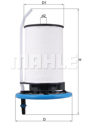 Фильтр топливный FIAT Doblo (10-) MAHLE KX398 MAHLE KNECHT
