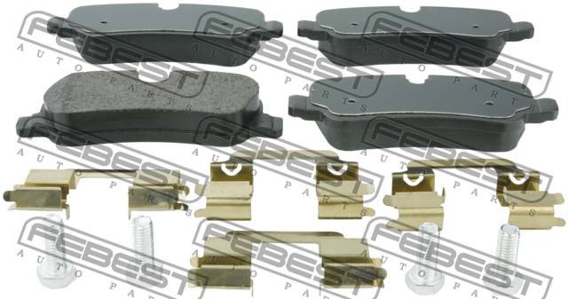 Колодки задние ПОДХОДИТ ДЛЯ Land Rover DISCOVERY III 2005-2009 2901-DIIIR 2901-DIIIR FEBEST